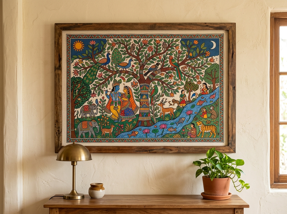 Art & Paintings including traditional Gond and Madhubani folk art